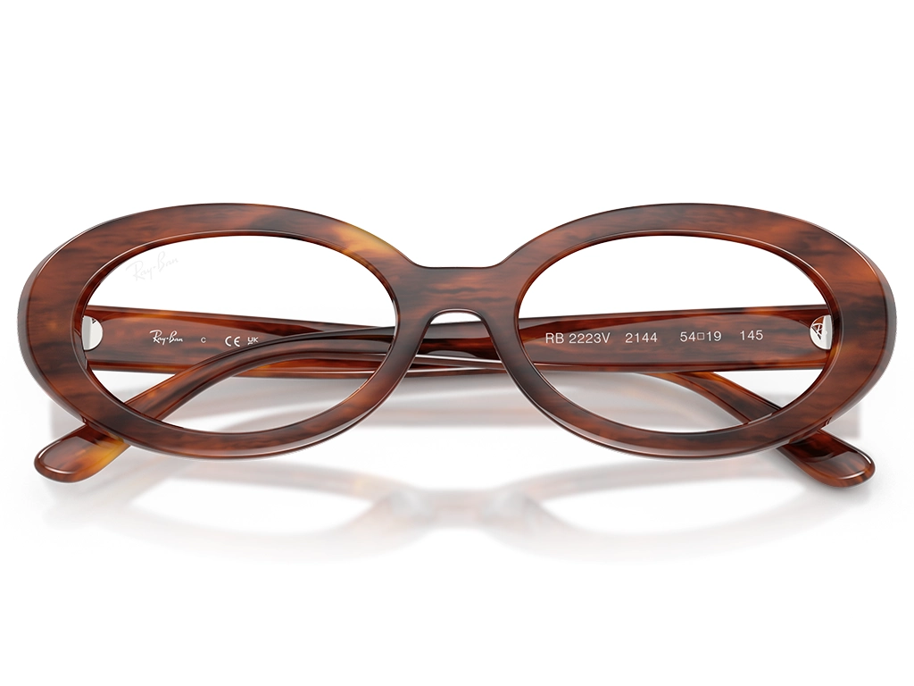 Ray-Ban 0RX2223V 2144 Striped Havana 52