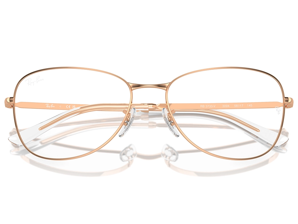 Ray-Ban 0RX3733V 3094 Rose Gold 56