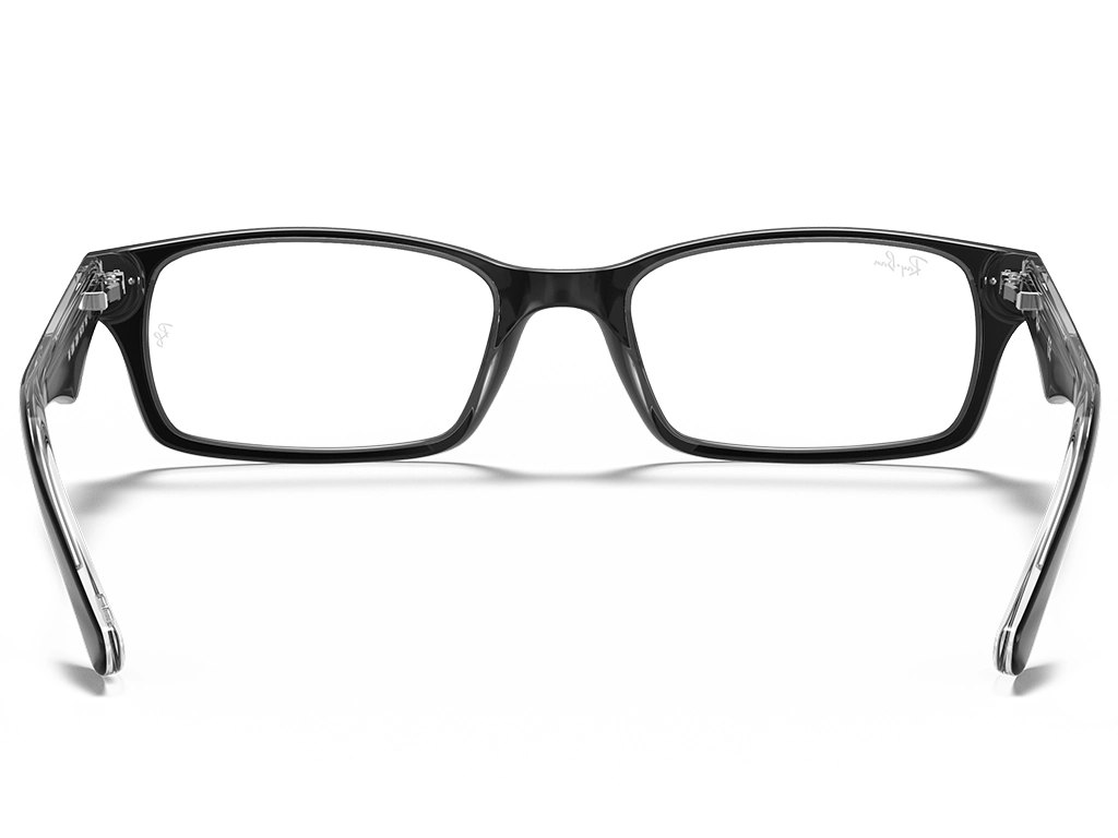 Ray-Ban 0RX5206 2034 Black on Transparent 52