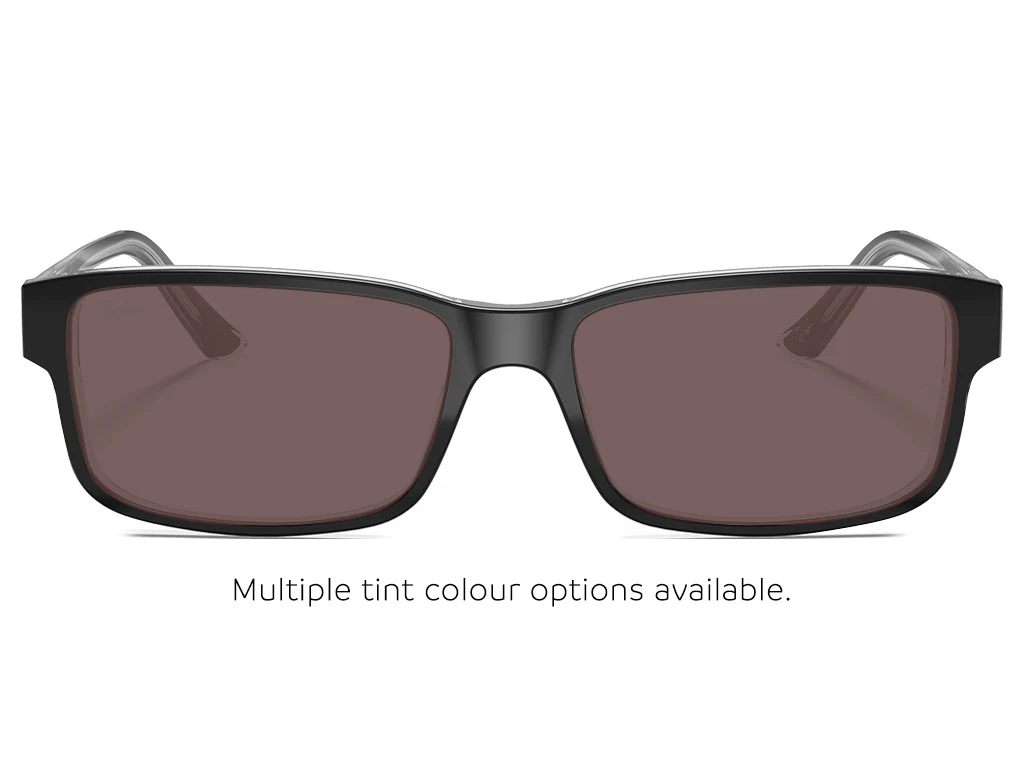 Ray-Ban 0RX5245 2034 Polished Black on Transparent 54