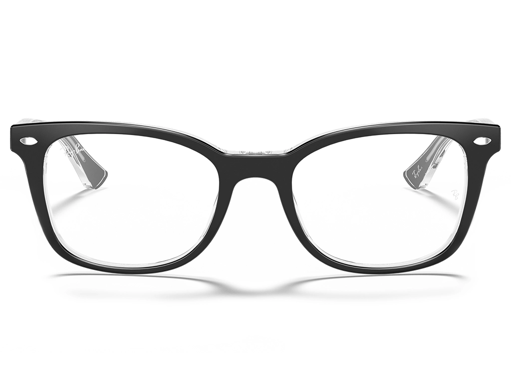 Ray-Ban 0RX5285 2034 Black on Transparent 53