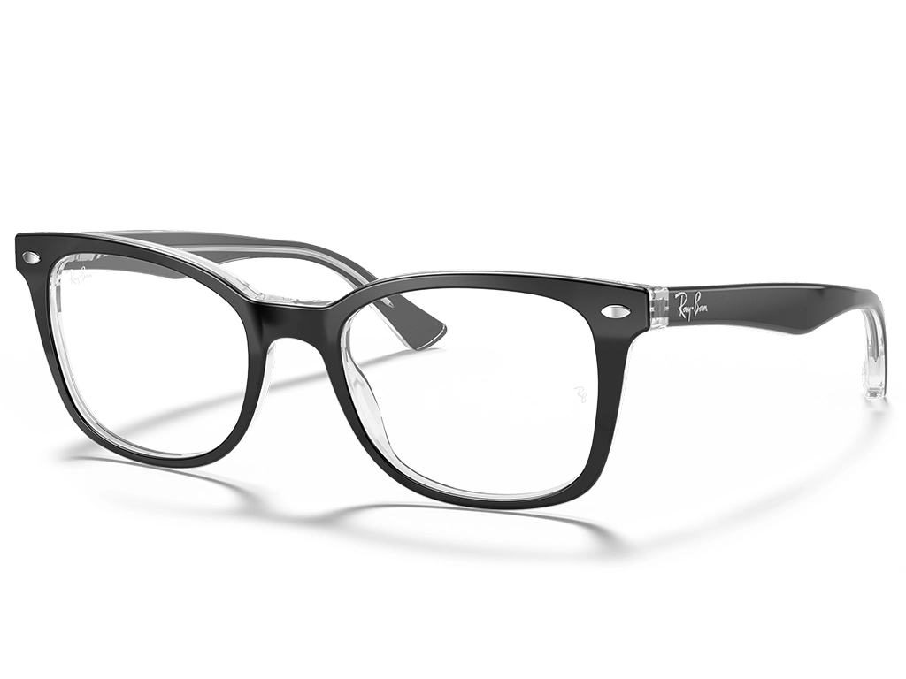 Ray-Ban 0RX5285 2034 Black on Transparent 53
