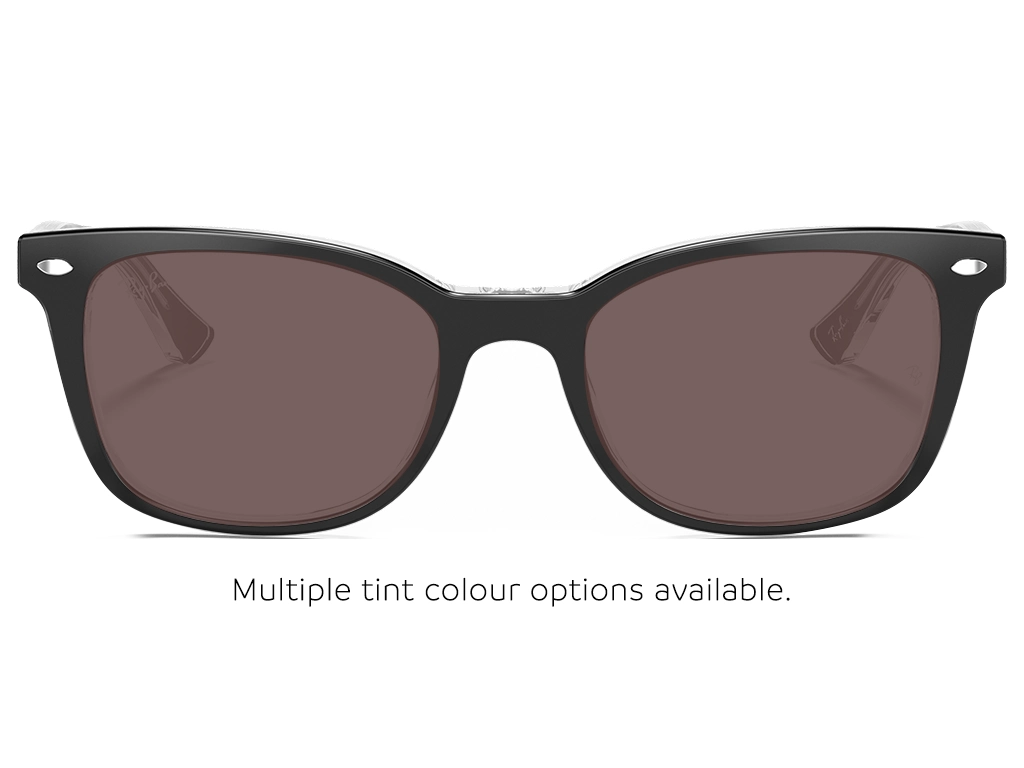 Ray-Ban 0RX5285 2034 Black on Transparent 53