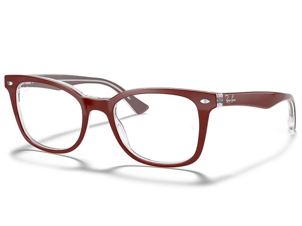 Ray-Ban 0RX5285 5738 Bordeaux on Transparent 53