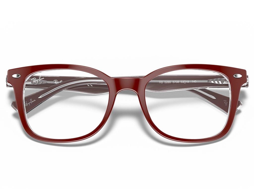 Ray-Ban 0RX5285 5738 Bordeaux on Transparent 53