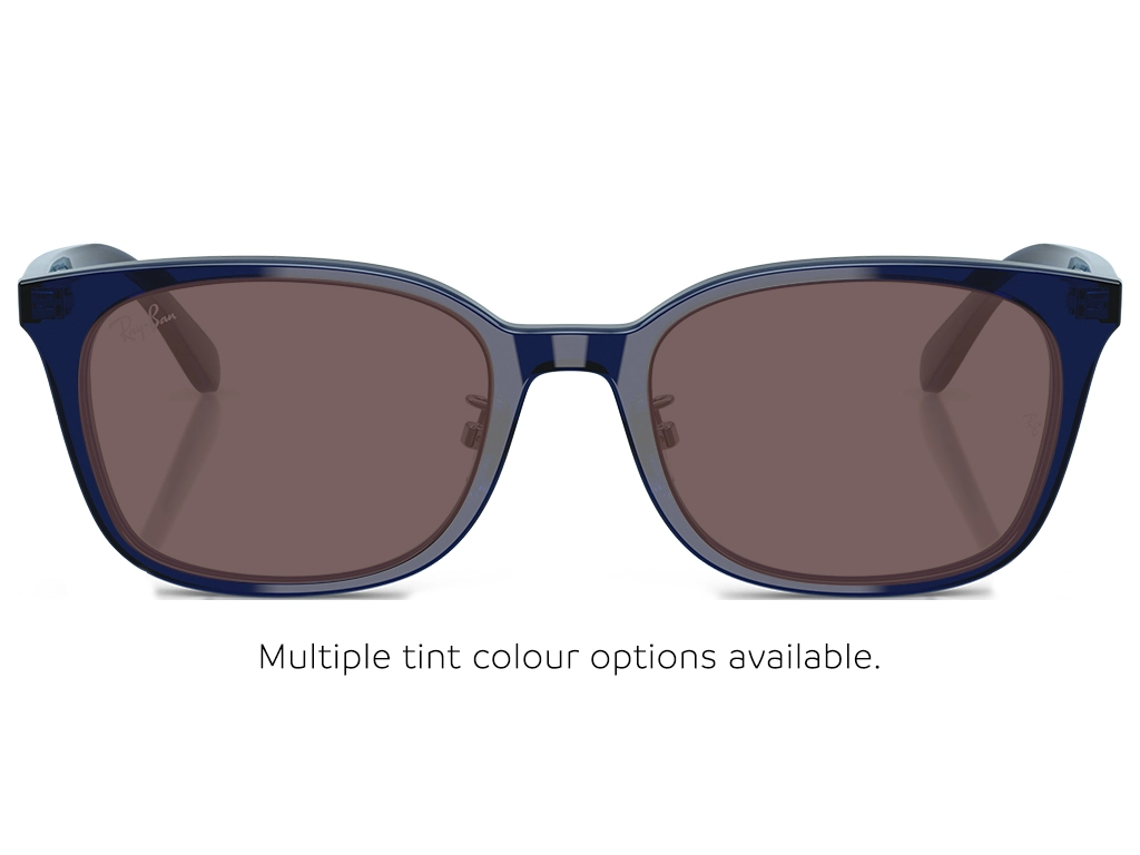 Ray-Ban 0RX5407D 5986 Transparent Dark Blue 52