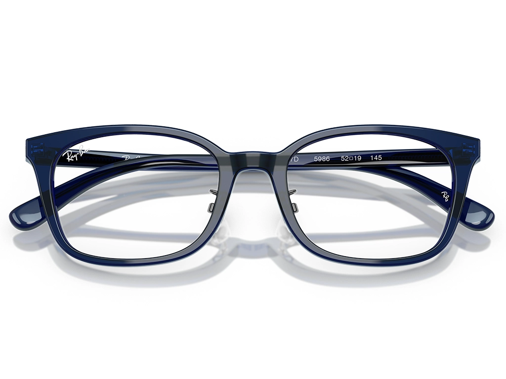 Ray-Ban 0RX5407D 5986 Transparent Dark Blue 52