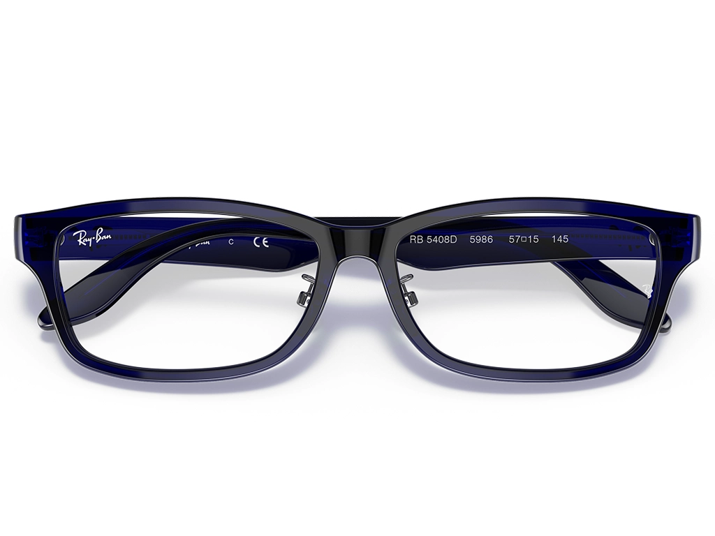 Ray-Ban 0RX5408D 5986 Transparent Dark Blue 57