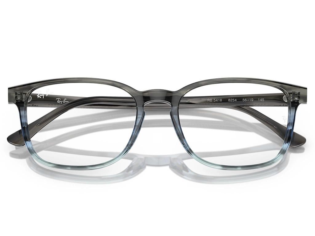 Ray-Ban 0RX5418 8254 Striped Grey & Blue 54