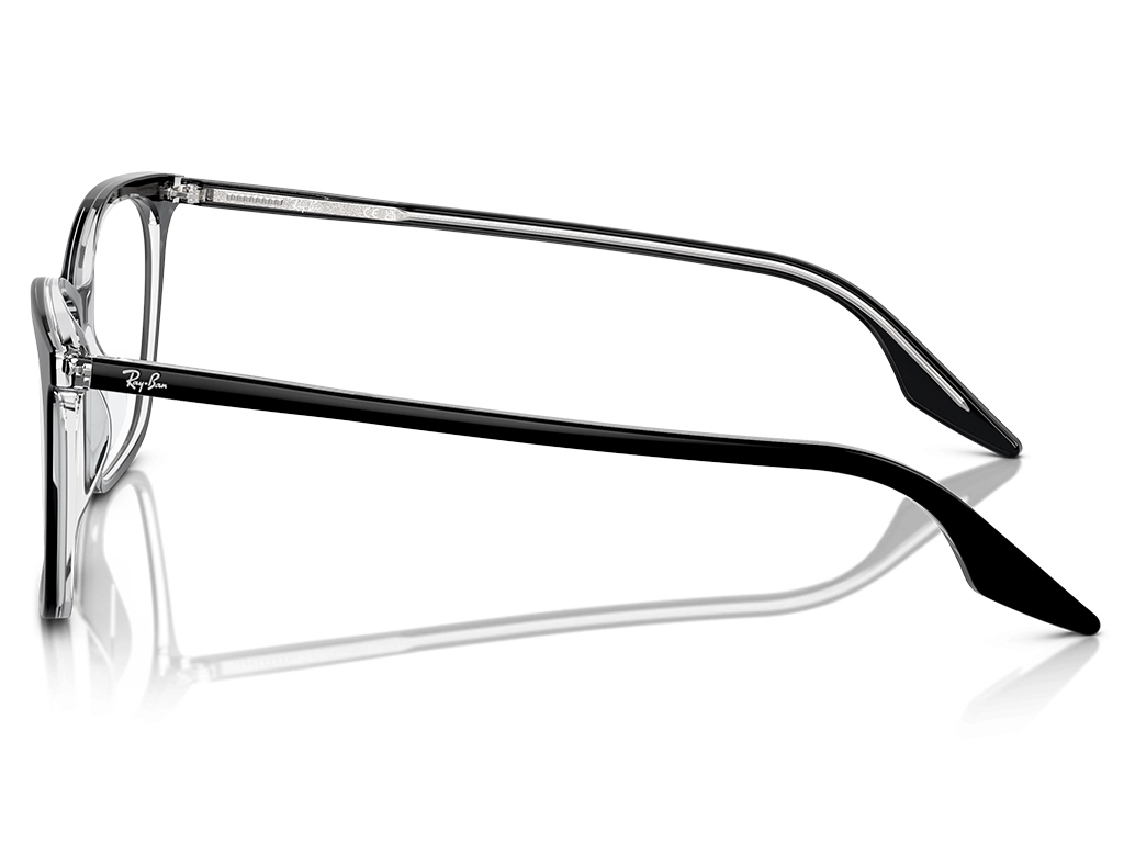 Ray-Ban 0RX5422 2034 Black on Transparent 52