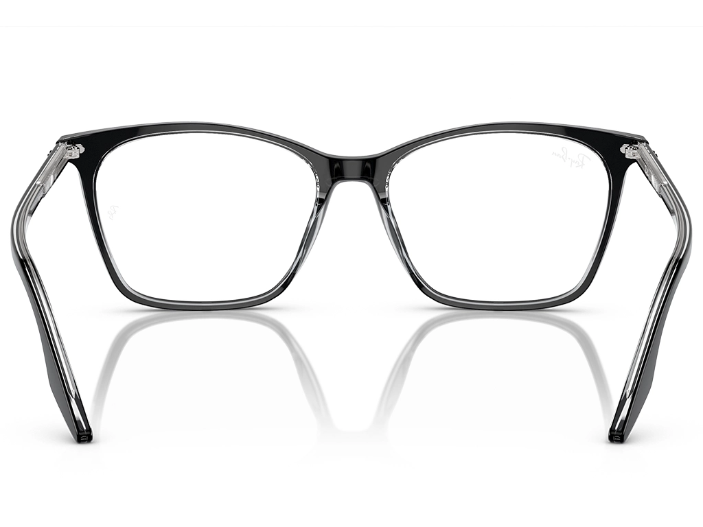 Ray-Ban 0RX5422 2034 Black on Transparent 52