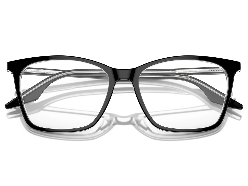 Ray-Ban 0RX5422 2034 Black on Transparent 52