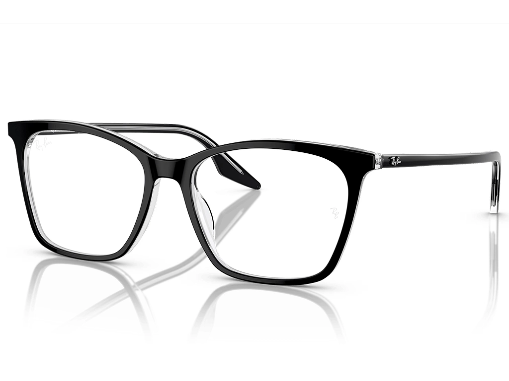 Ray-Ban 0RX5422 2034 Black on Transparent 54