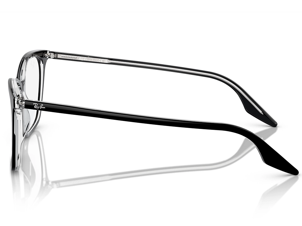 Ray-Ban 0RX5422 2034 Black on Transparent 54