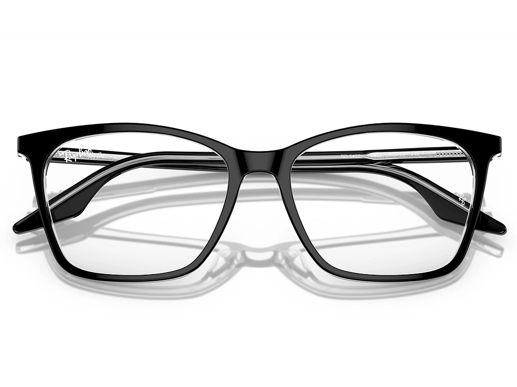 Ray-Ban 0RX5422 2034 Black on Transparent 54