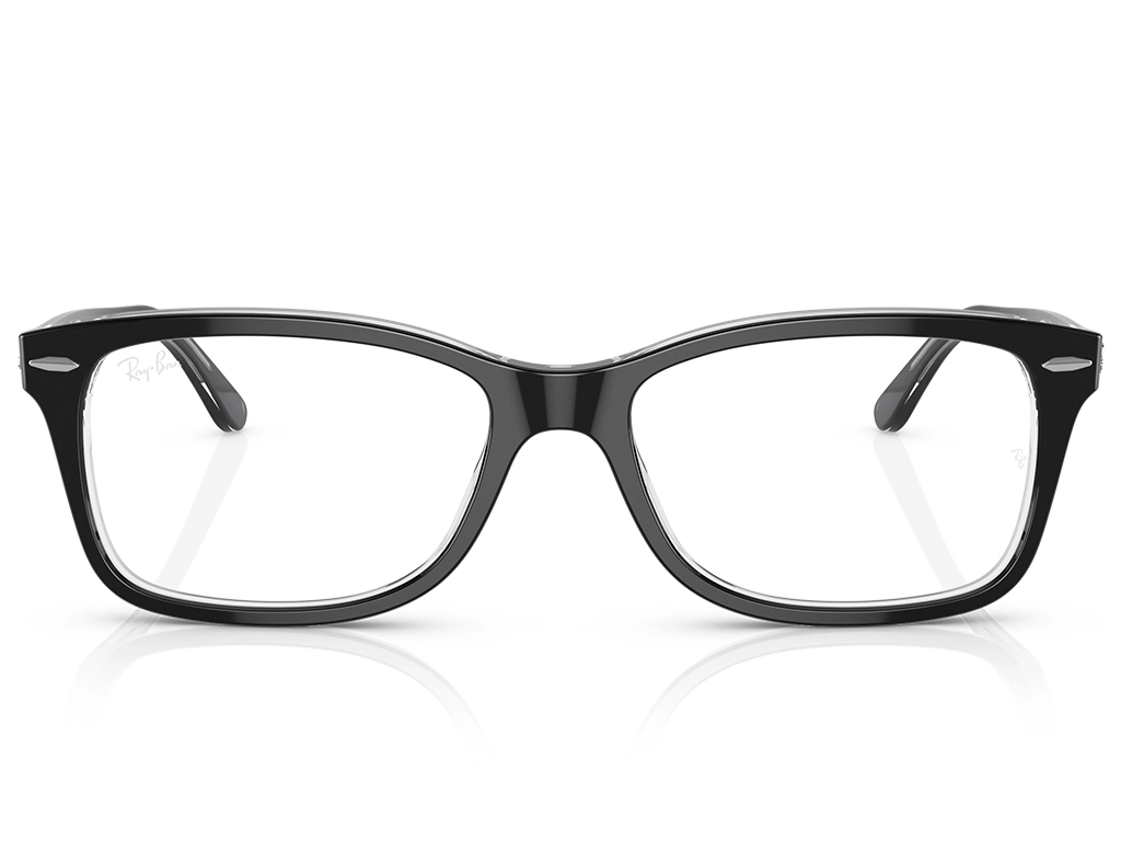 Ray-Ban 0RX5428 2034 Black on Transparent 53