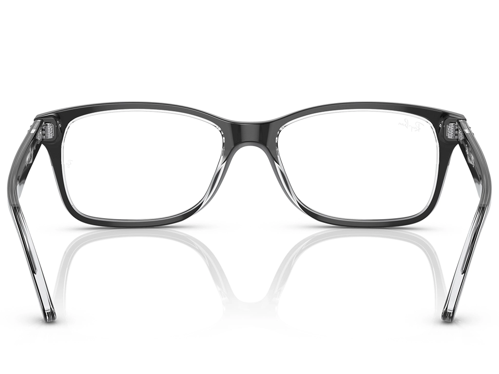 Ray-Ban 0RX5428 2034 Black on Transparent 53