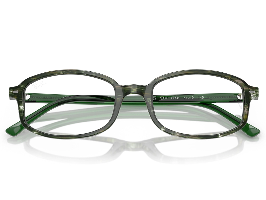 Ray-Ban 0RX5432 8398 Transparent Shade Fantasy Green 52