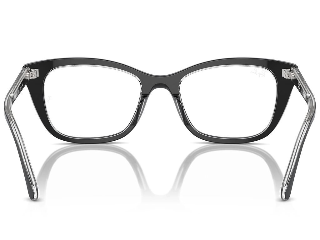 Ray-Ban 0RX5433 2034 Black on Transparent 52