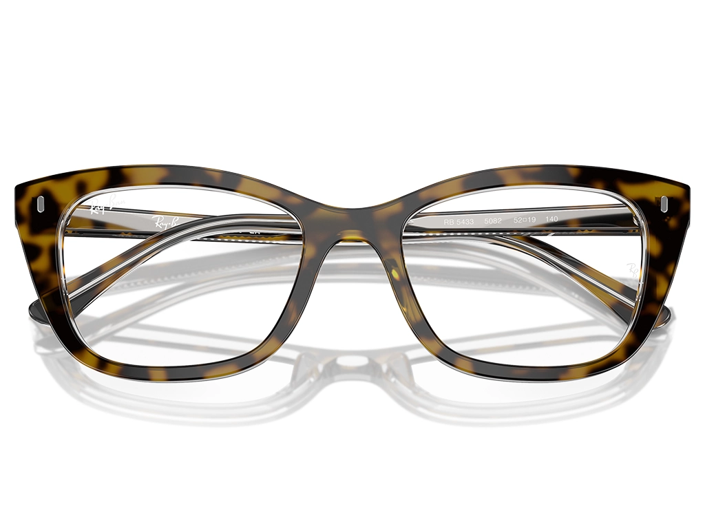 Ray-Ban 0RX5433 5082 Havana on Transparent 52