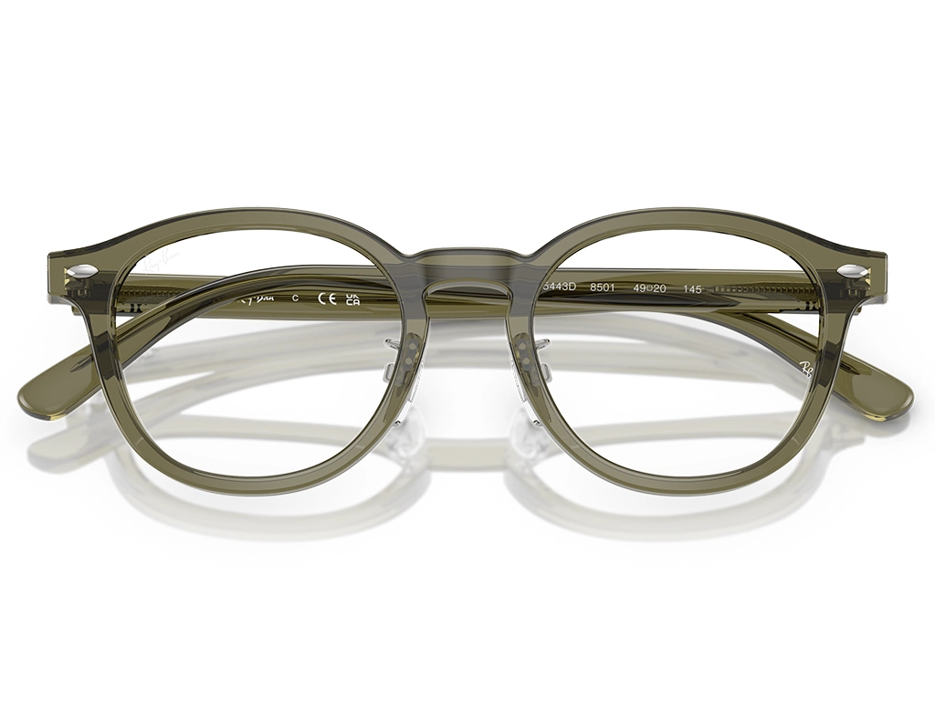 Ray-Ban 0RX5443D 8501 Transparent Brown 49