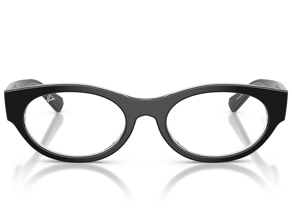 Ray-Ban 0RX5447 2034 Black on Transparent 51