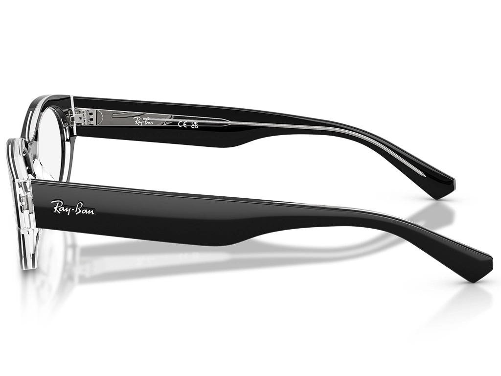 Ray-Ban 0RX5447 2034 Black on Transparent 51