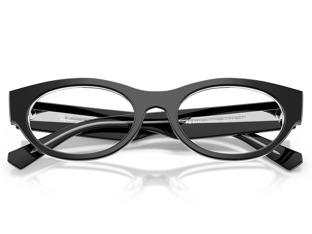 Ray-Ban 0RX5447 2034 Black on Transparent 51
