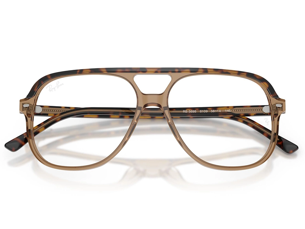 Ray-Ban 0RX5698 8109 Havana on Brown 56