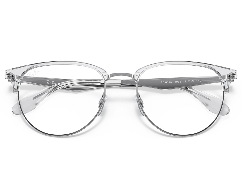 Ray-Ban 0RX6396 2936 Silver Transparent 51
