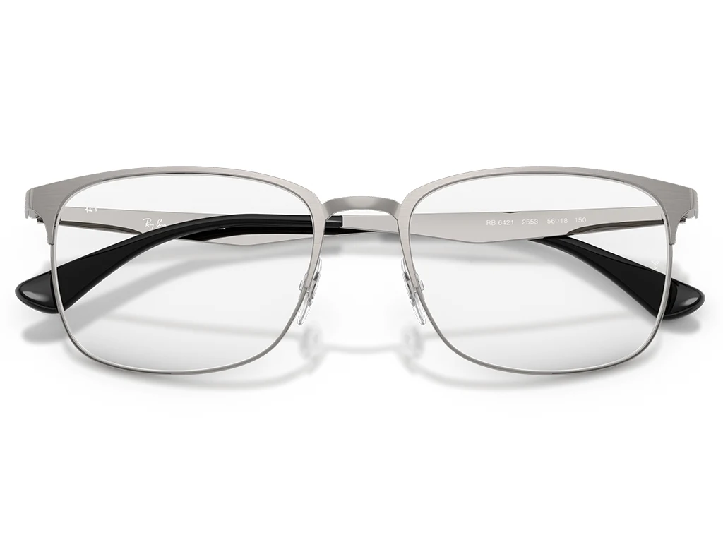 Ray-Ban 0RX6421 2553 Brushed Gunmetal 52