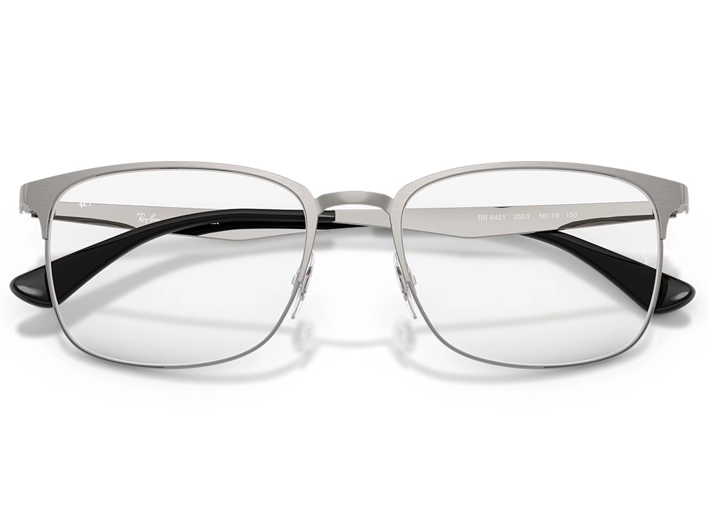Ray-Ban 0RX6421 2553 Brushed Gunmetal 54