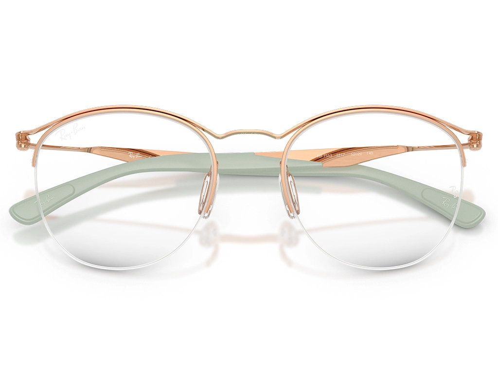 Ray-Ban 0RX7553 3217 Rose Gold 50