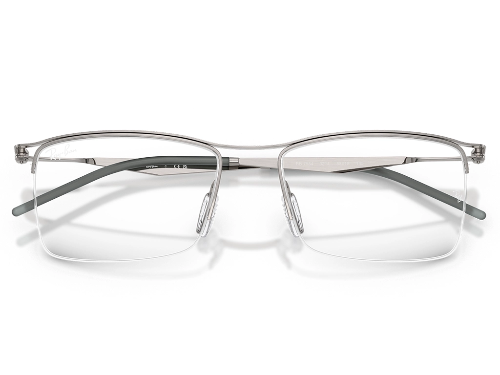 Ray-Ban 0RX7554 3214 Matte Gunmetal 55