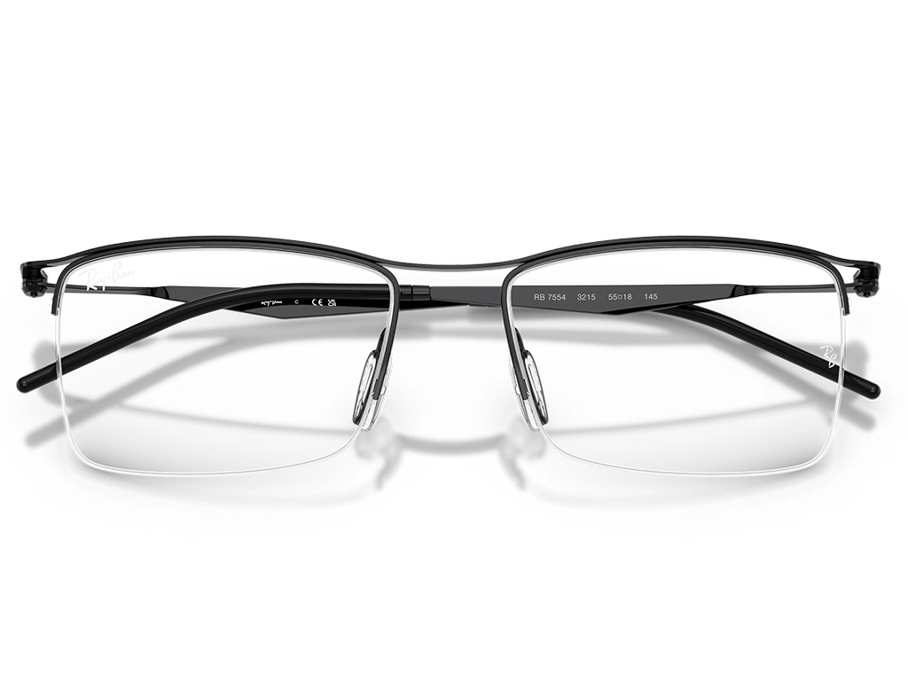 Ray-Ban 0RX7554 3215 Matte Black 55