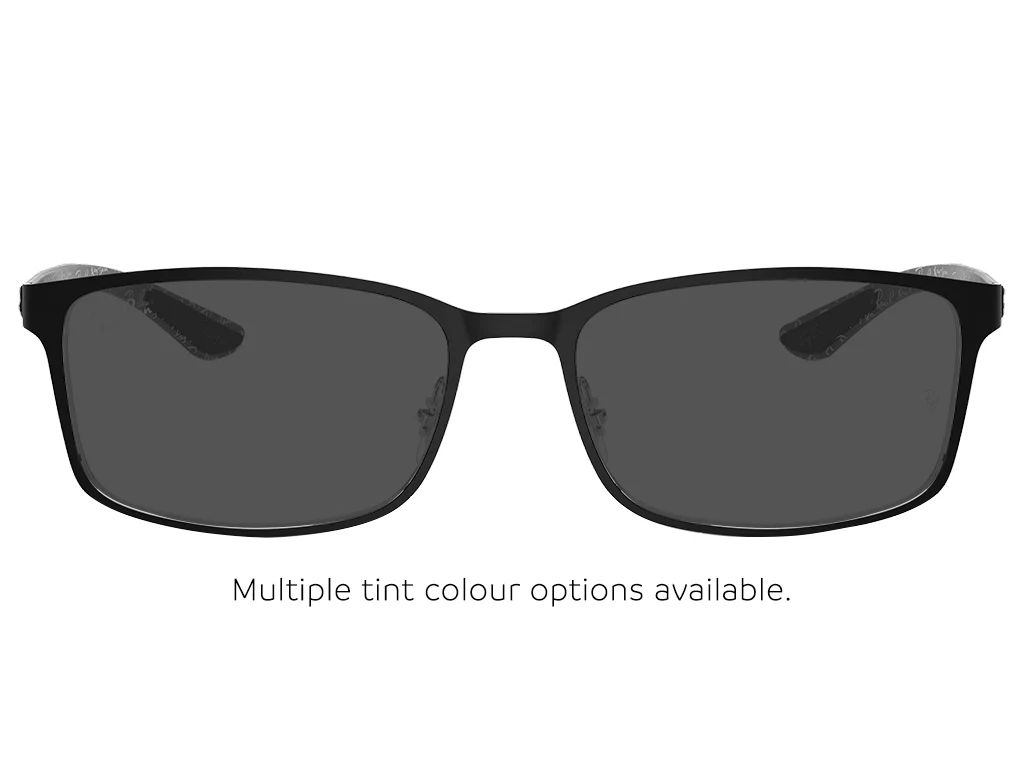 Ray-Ban 0RX8424 2997 Matte Black & Silver 55