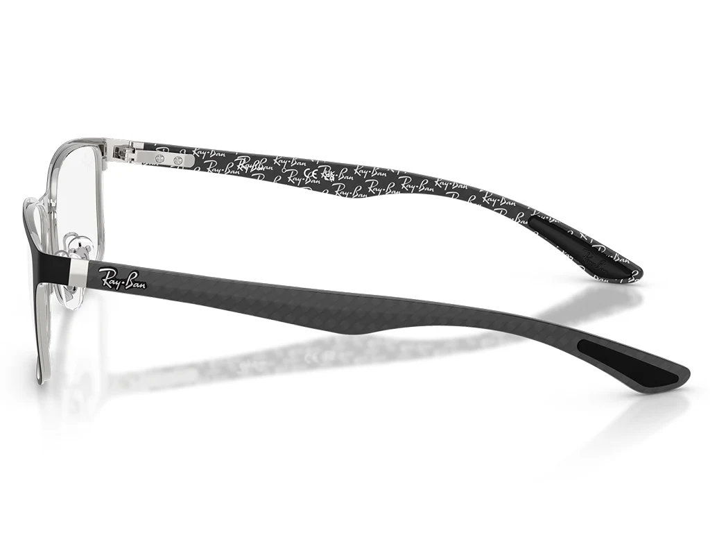 Ray-Ban 0RX8424 2997 Matte Black & Silver 55