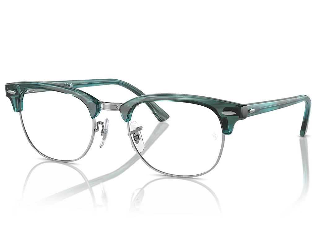 Ray-Ban Clubmaster RB5154 8377 51 Striped Green
