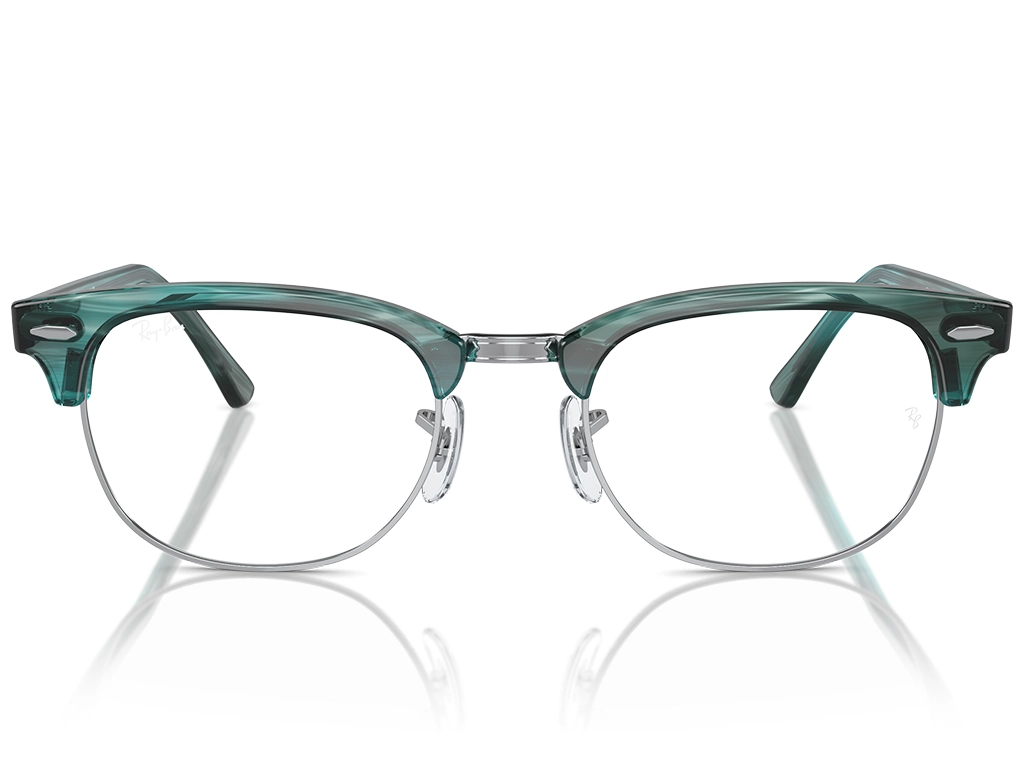 Ray-Ban Clubmaster RB5154 8377 51 Striped Green