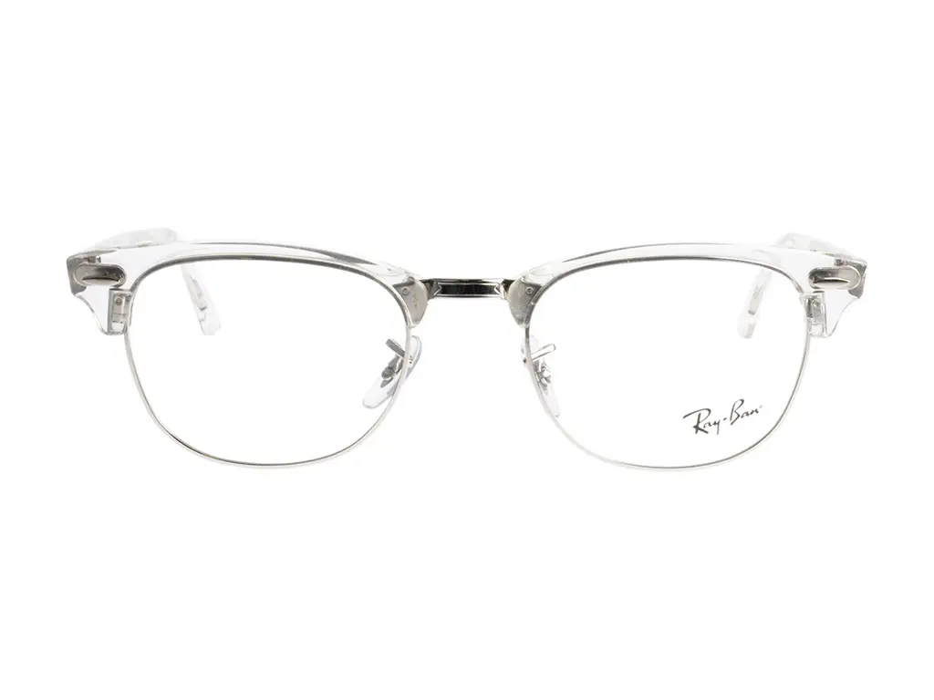 Ray-Ban Clubmaster RX5154 2001 51 White Transparent | Feel Good Contacts