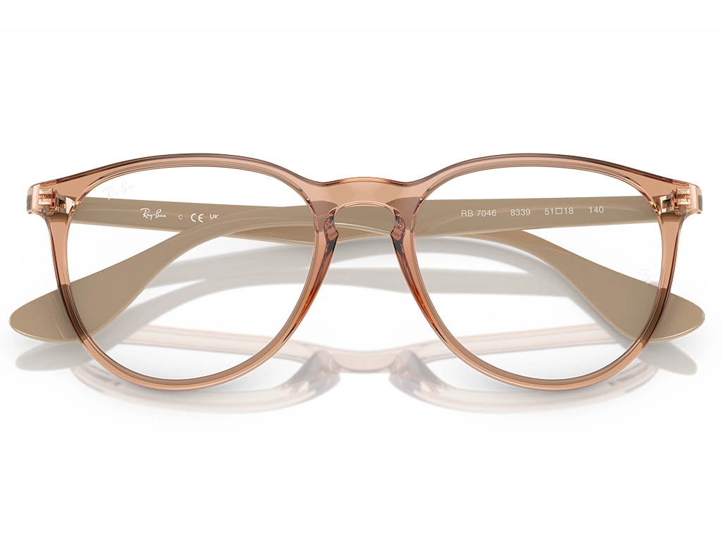 Ray-Ban Erika RX7046 8339 51 Transparent Brown