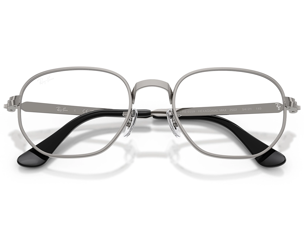 Ray-Ban Hexagonal Max 0RX6559 Gunmetal 52