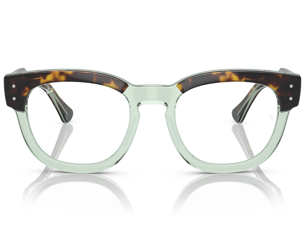 Ray-Ban Mega Hawkeye RX0298V 8249 50 Havana on Transparent Green