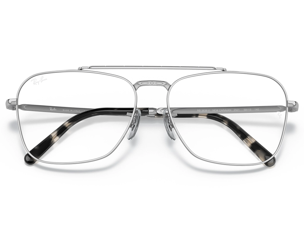 Ray-Ban New Caravan 0RX3636V 2501 Silver 55
