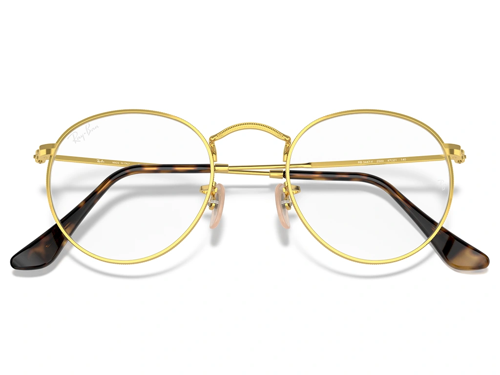 Ray-Ban Round Metal 0RX3447V 2500 Arista Gold 53