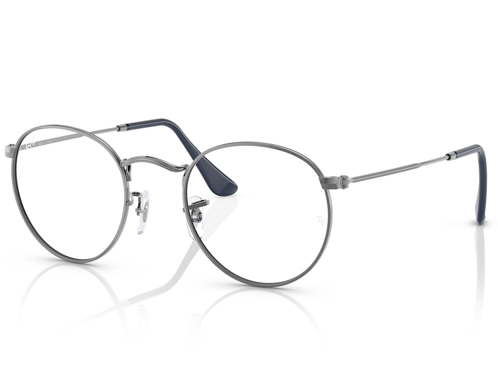 Ray-Ban Round Metal 0RX3447V 2502 Gunmetal 50