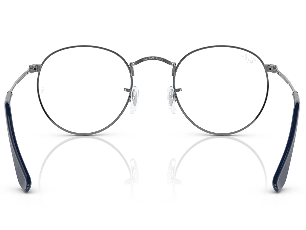 Ray-Ban Round Metal 0RX3447V 2502 Gunmetal 50