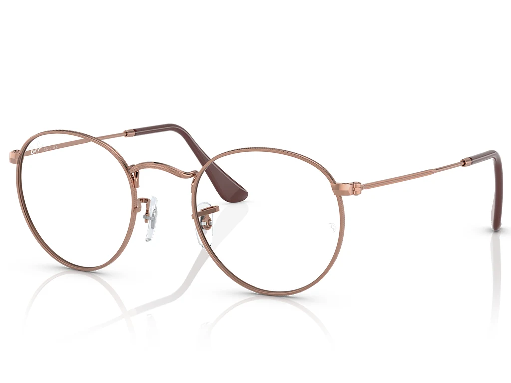 Ray-Ban Round Metal 0RX3447V 3094 Rose Gold 47