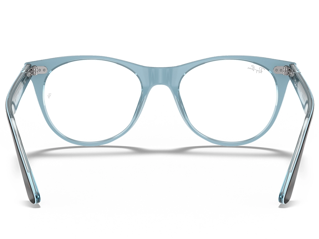 Ray-Ban RX2185V 5883 Havana on Light Blue 52