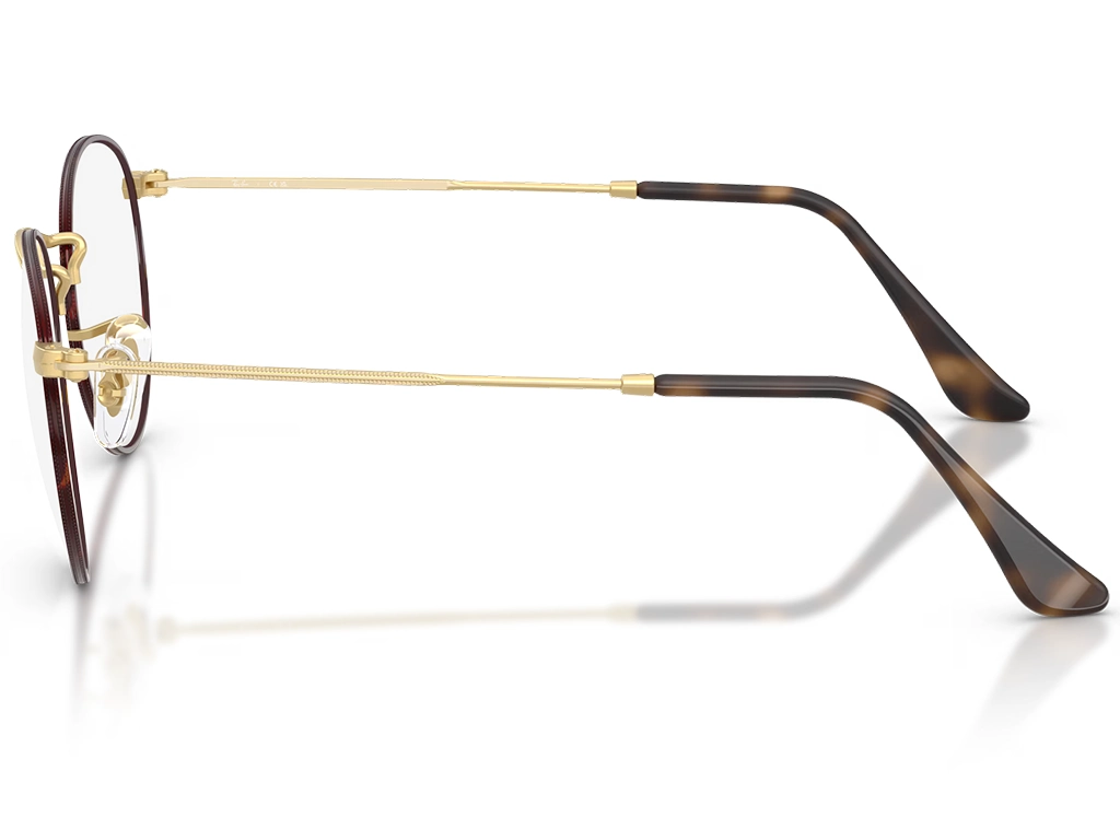 Ray-Ban RX3447V 3188 50 Polished Matte Havana on Matte Arista Gold